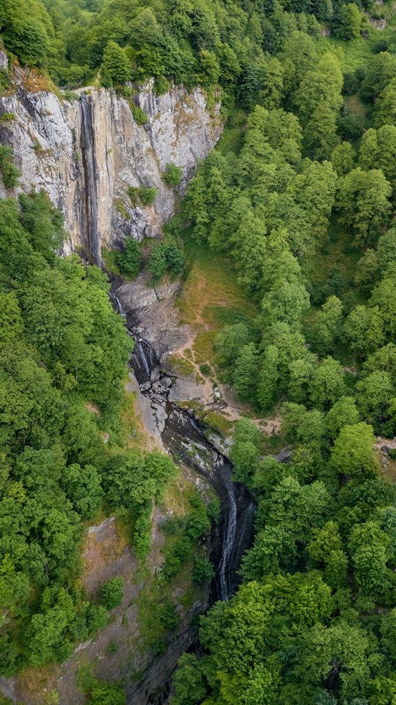 High waterfall