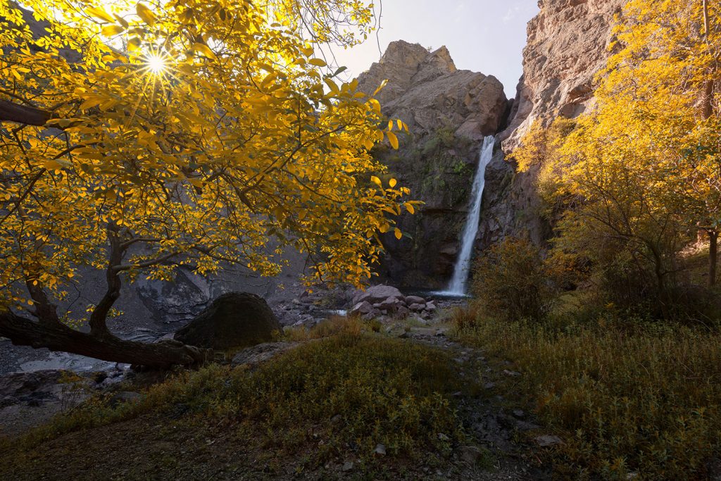 Autumn waterfall