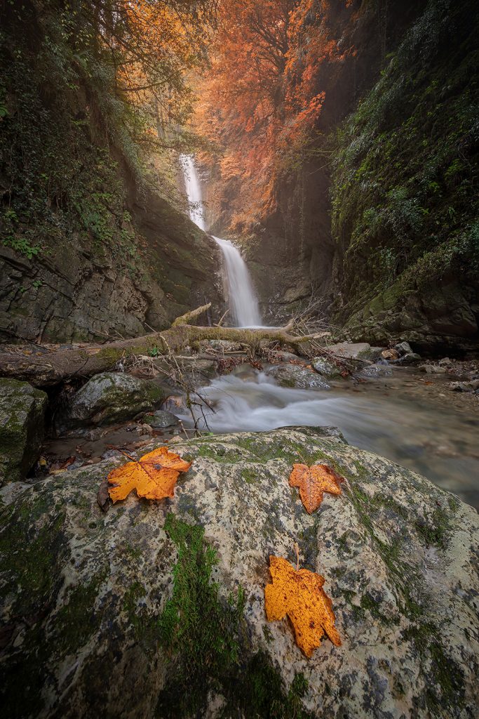 Autumn waterfall