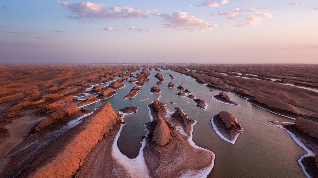Young lake of Shahdad desert