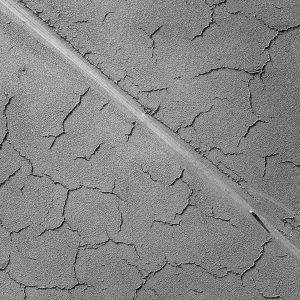 Dried salt lake