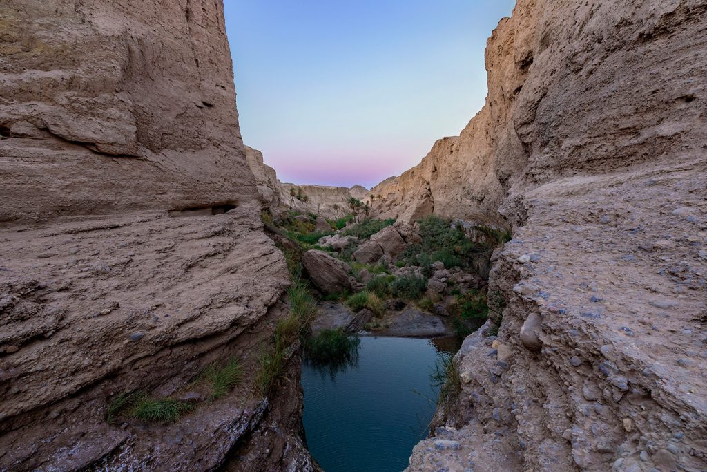 Watery valley in the heart of the desert