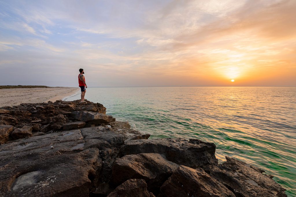 Staring at the sunrise