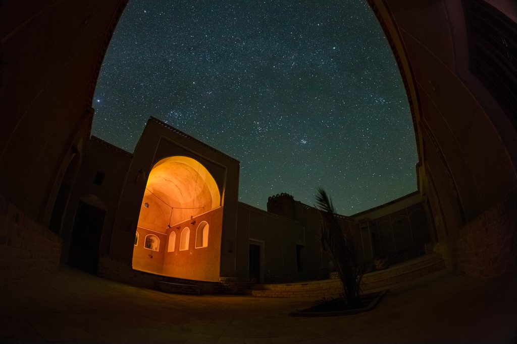 The sky of the village