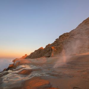 Sharp eruption